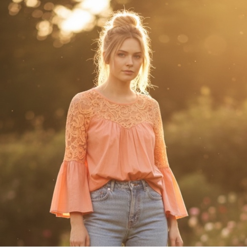 Cheeky lace swing top